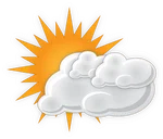 partly cloudy